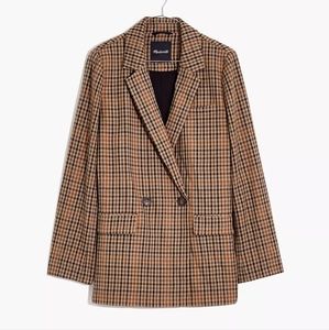 Madewell Dorset Blazer in Coster Plaid